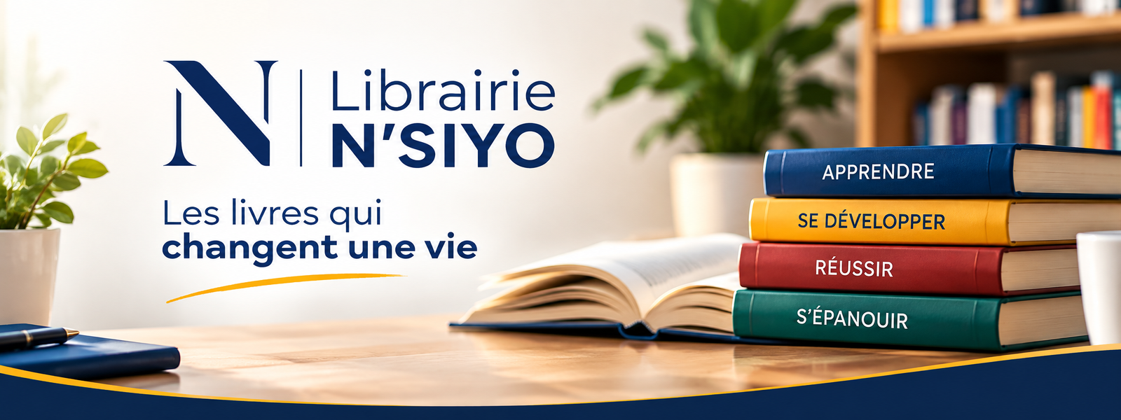 Librairie N’SIYO : découvrez des livres inspirants pour apprendre, vous développer et réussir. Des lectures qui peuvent changer des vies et plus.